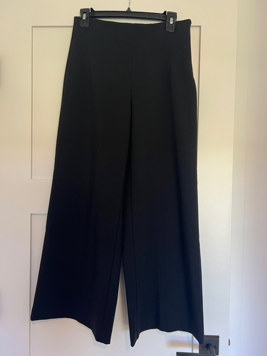 LOFT Pants - LOFT Black Wide-Leg Trousers